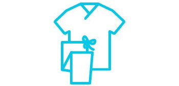 An icon of medical scrubs.
