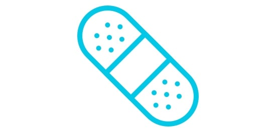 An icon of a bandage.
