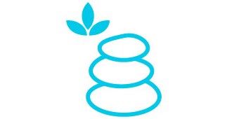 An icon of hot massage stones.
