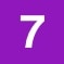 An icon of the number seven.